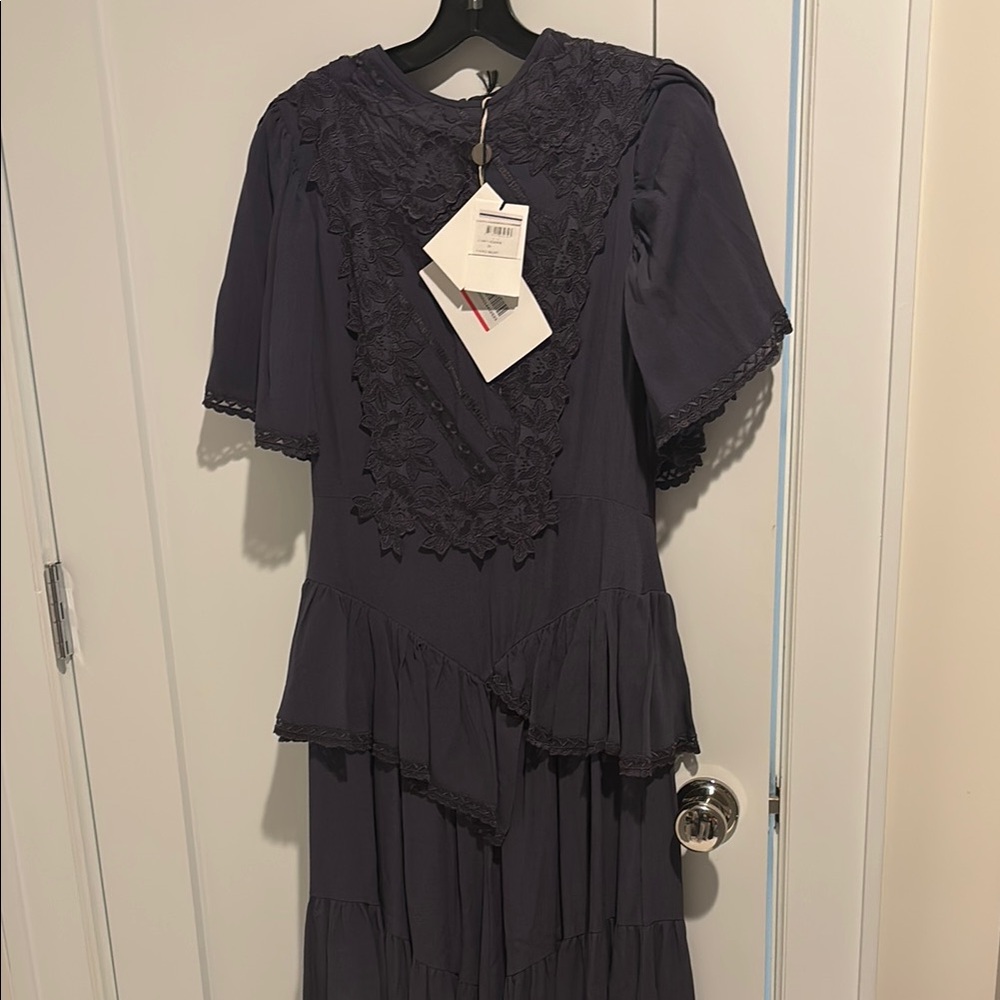 Elegant Lace Trimmed Dress